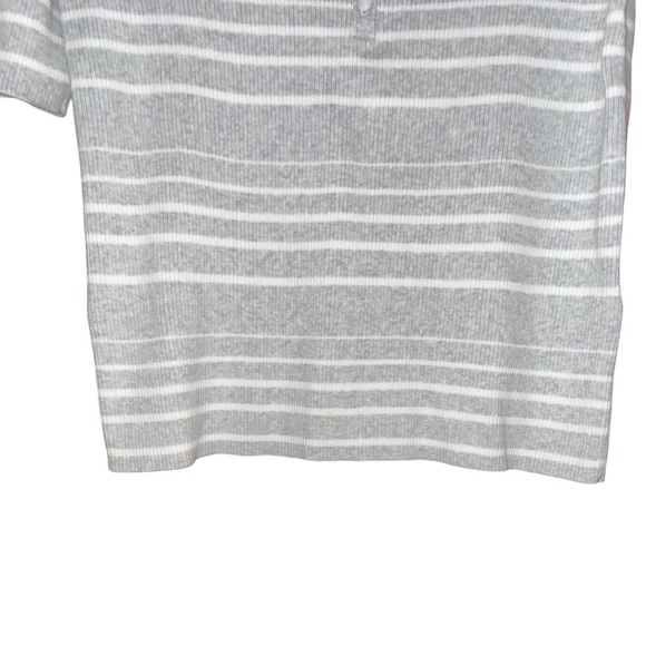 NWT Banana Republic Short-Sleeve Ribbed Henley Top - Picture 3 of 7